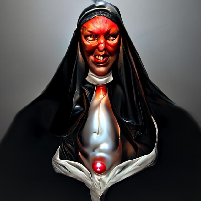 Portrait of a Demonic Nun