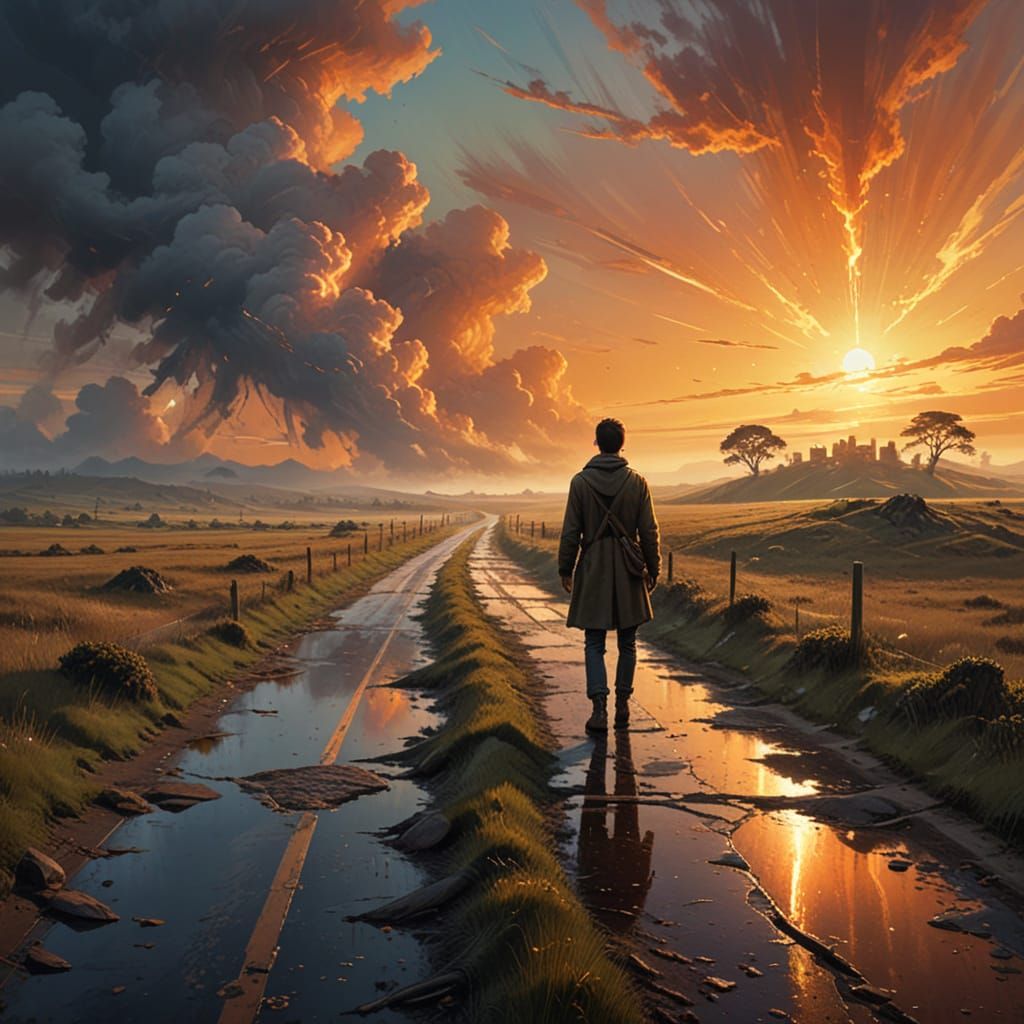 Hopeful Melancholy Crossroads Concept Art