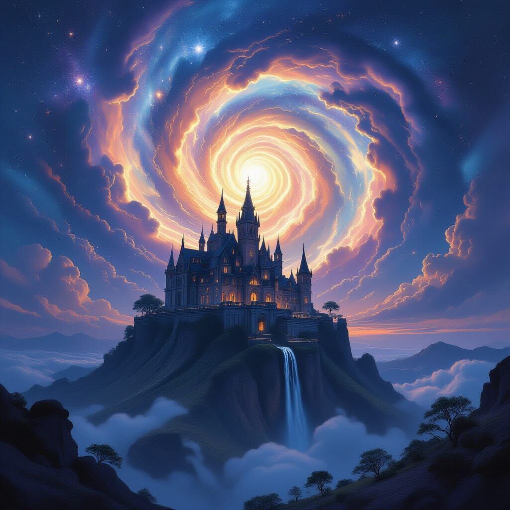 Ancient Gothic-Art Nouveau House on Volcano Edge