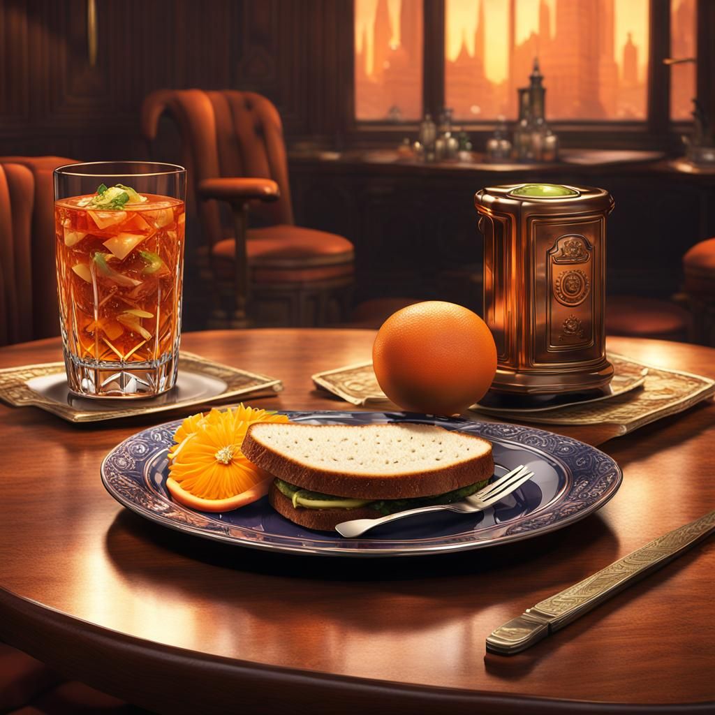 Reuben Sandwich on Rye and a Tom Collins