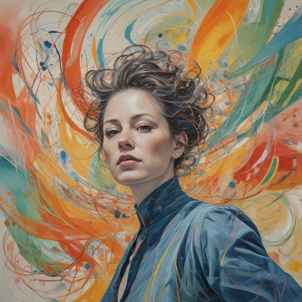 Woman Expresses Truth Through Vibrant Kaleidoscope of Letter...