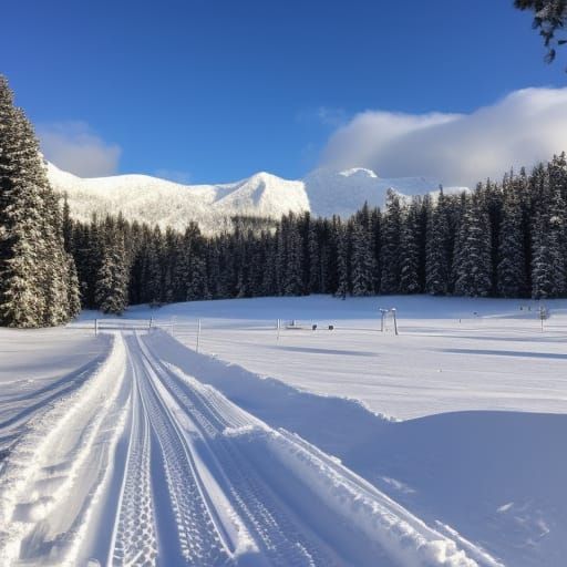 Intricate Snow Scene in Ultra HD