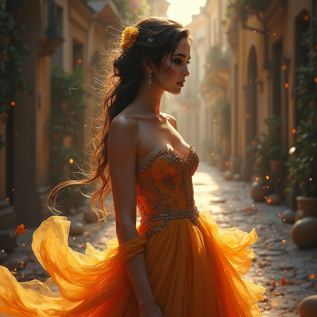 Diverse Wedding Dresses: Hyperrealistic Digital Art