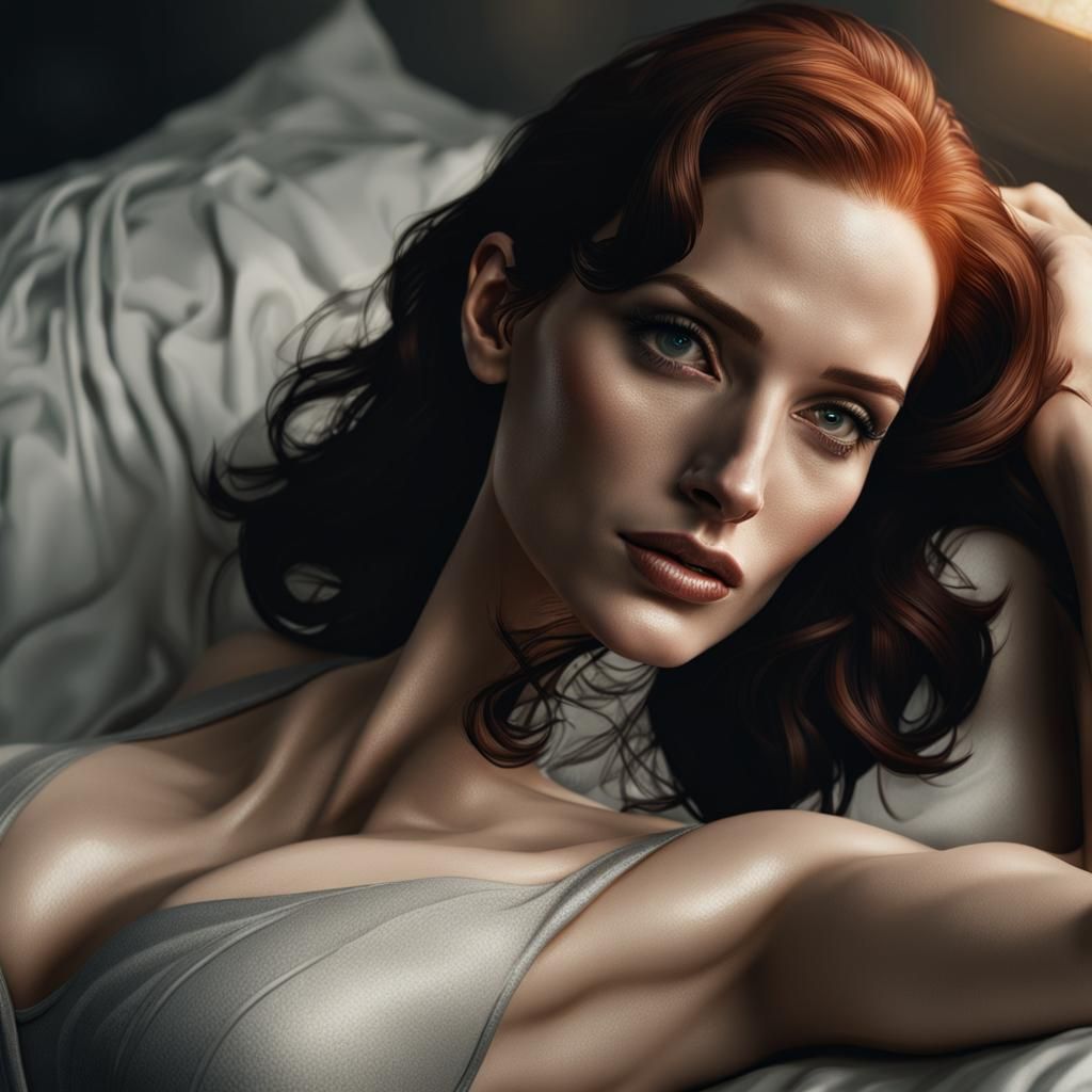 Jessica Chastain model, DreamShaper XL alpha2