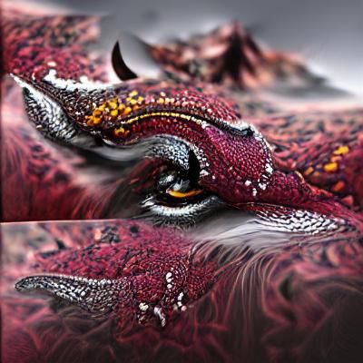 Garnet Dragon: Detailed Matte Painting in HD