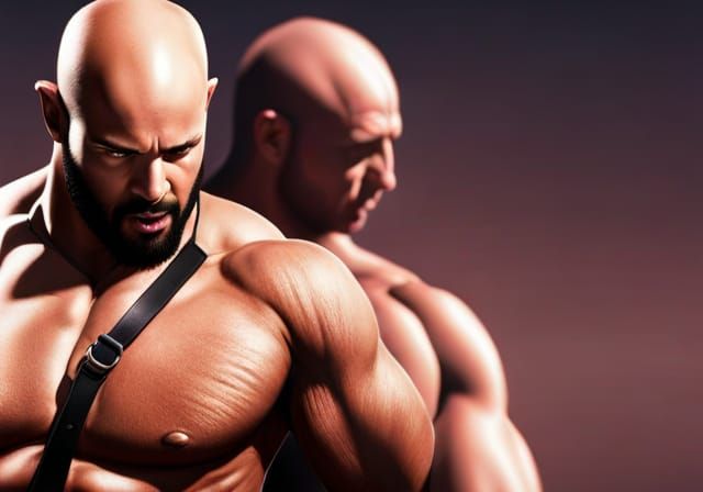 Leather Figures in Satanic Worship: Hyperrealistic Concept A...