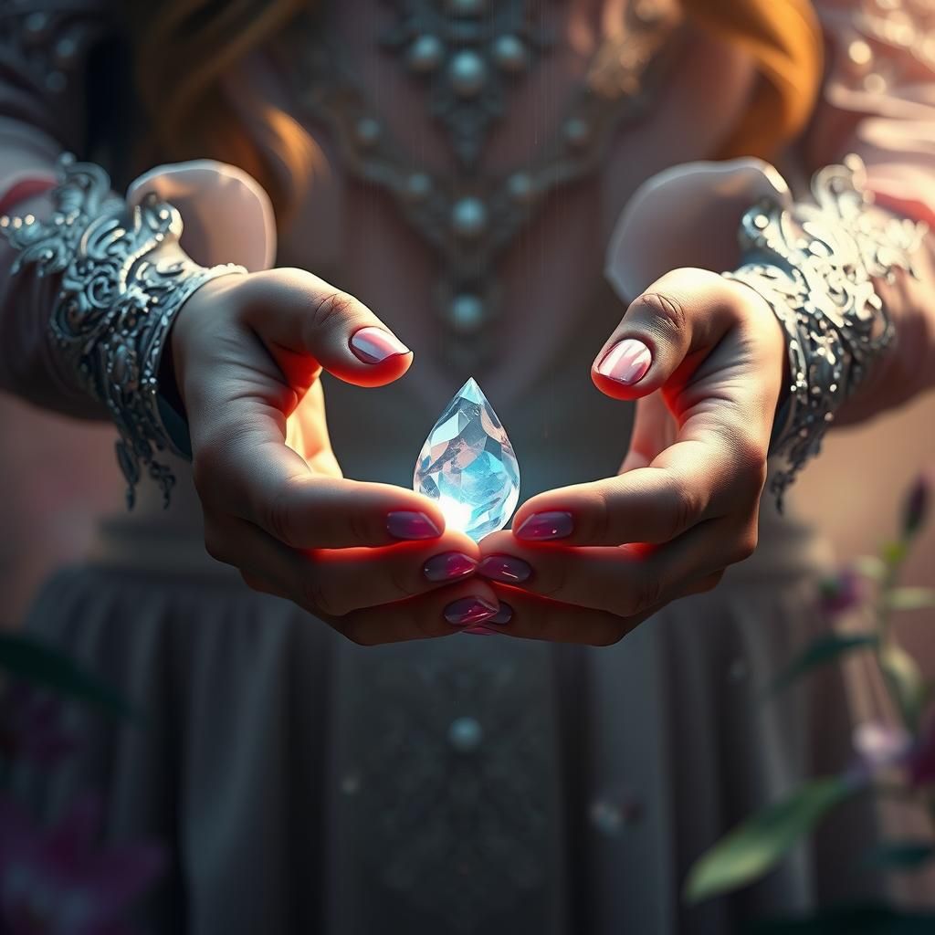 Catching Crystal Raindrop: Fantasy Concept Art