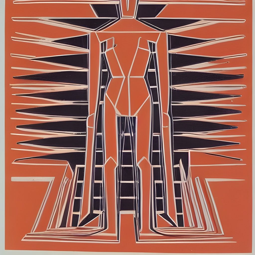 Demonic Deity of Wastes, Geometric Abstract Art