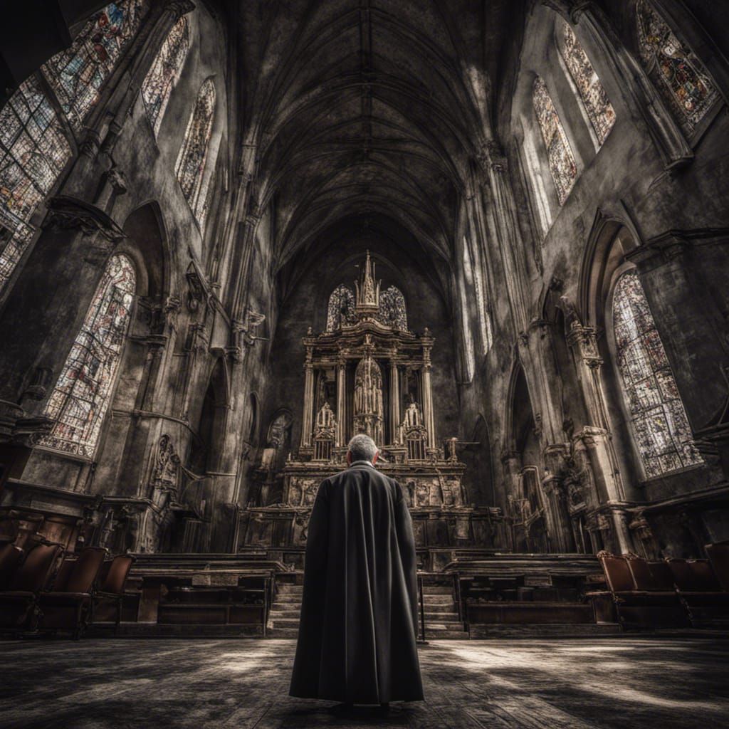 Padre na catedral - Portugal