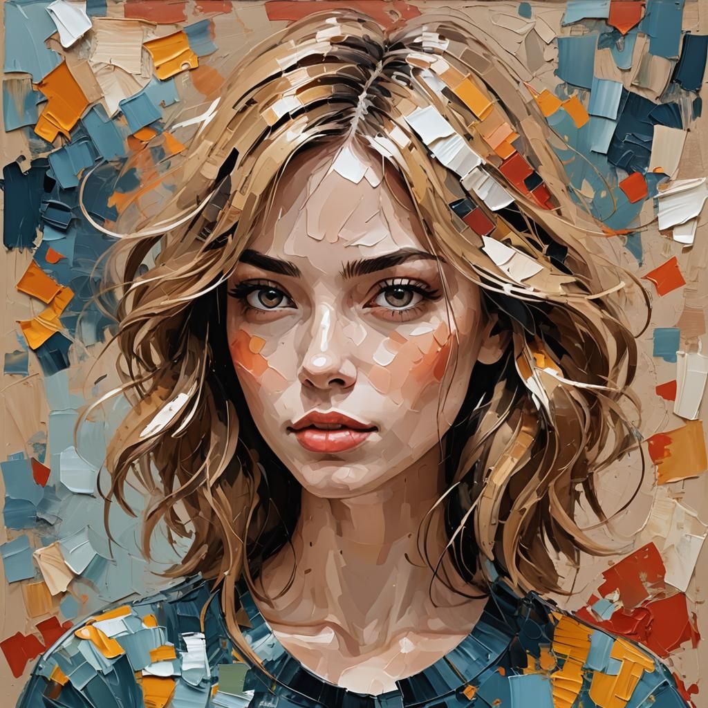 nice girl painting