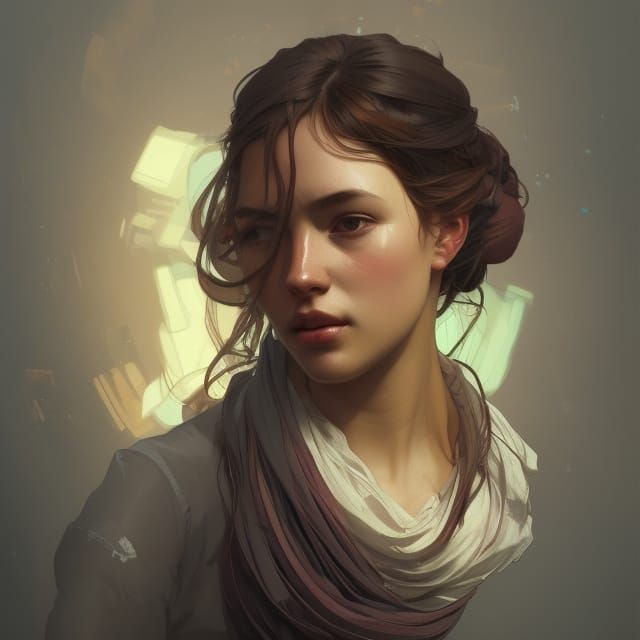 Detailed Portrait of Garments Worker in Unreal Engine