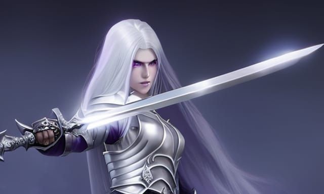 Ethereal Warrior Angel of Death in Dark Fantasy Style