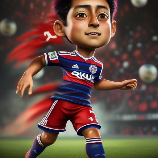 Chibi Chicharito as Chivas Soccer Player