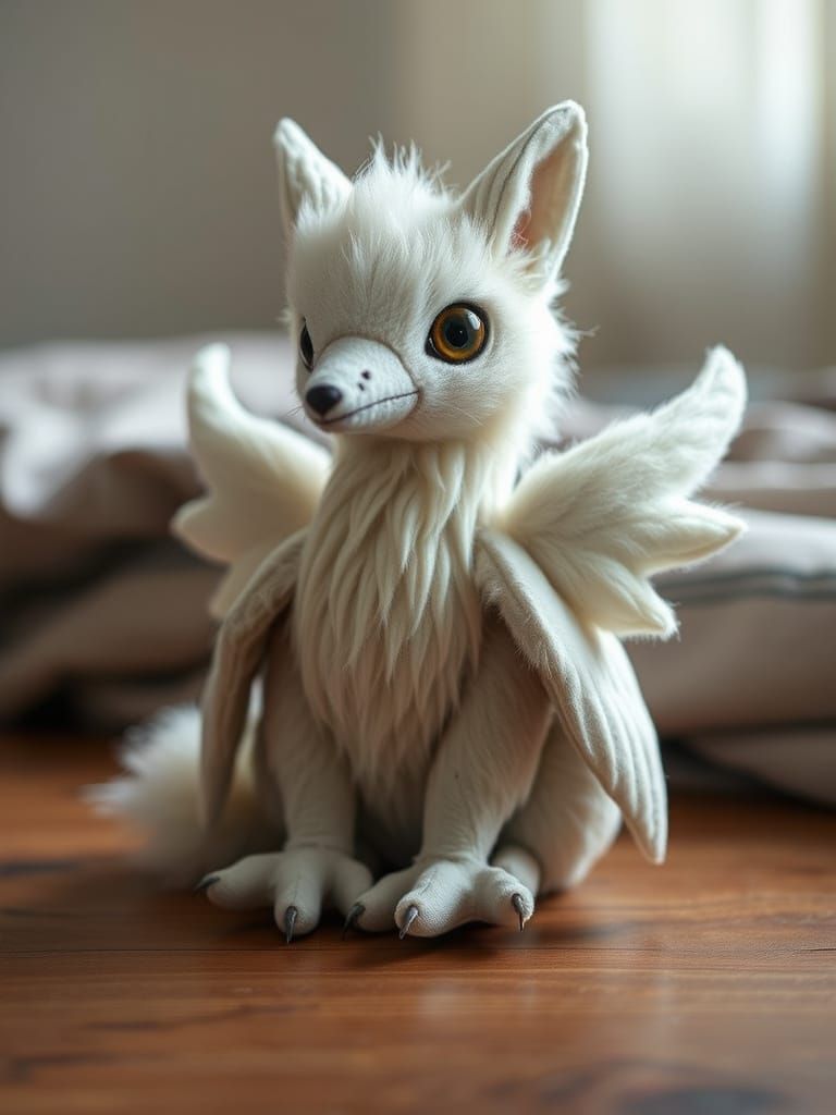 Nostalgic Plush Simurgh Toy: A Well-Loved Companion