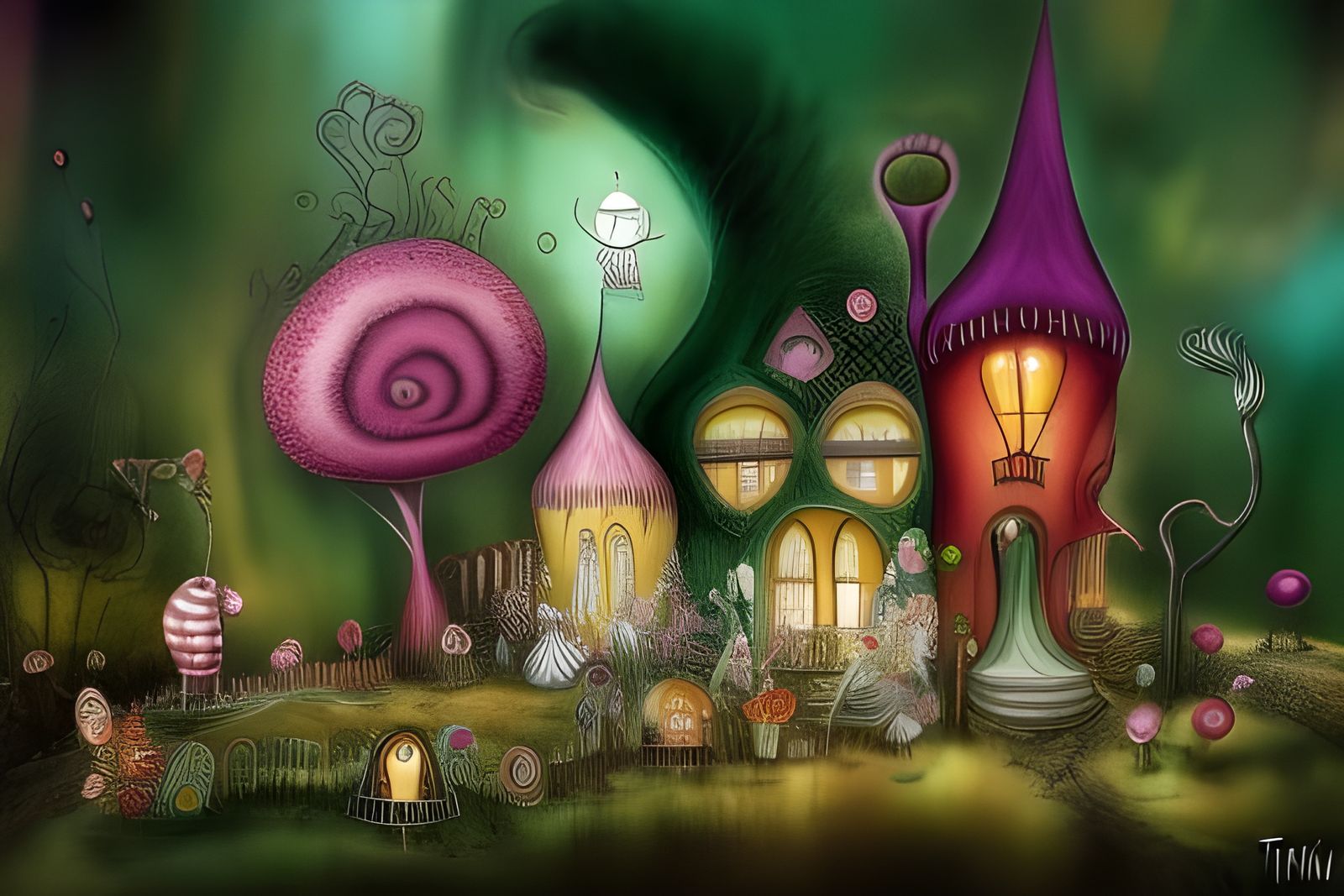Whimsical Fairy Wonderland in Gothic Style