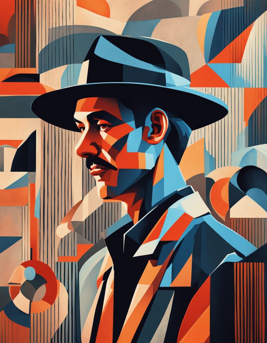 Cubist Masterpiece of a Worn Hat