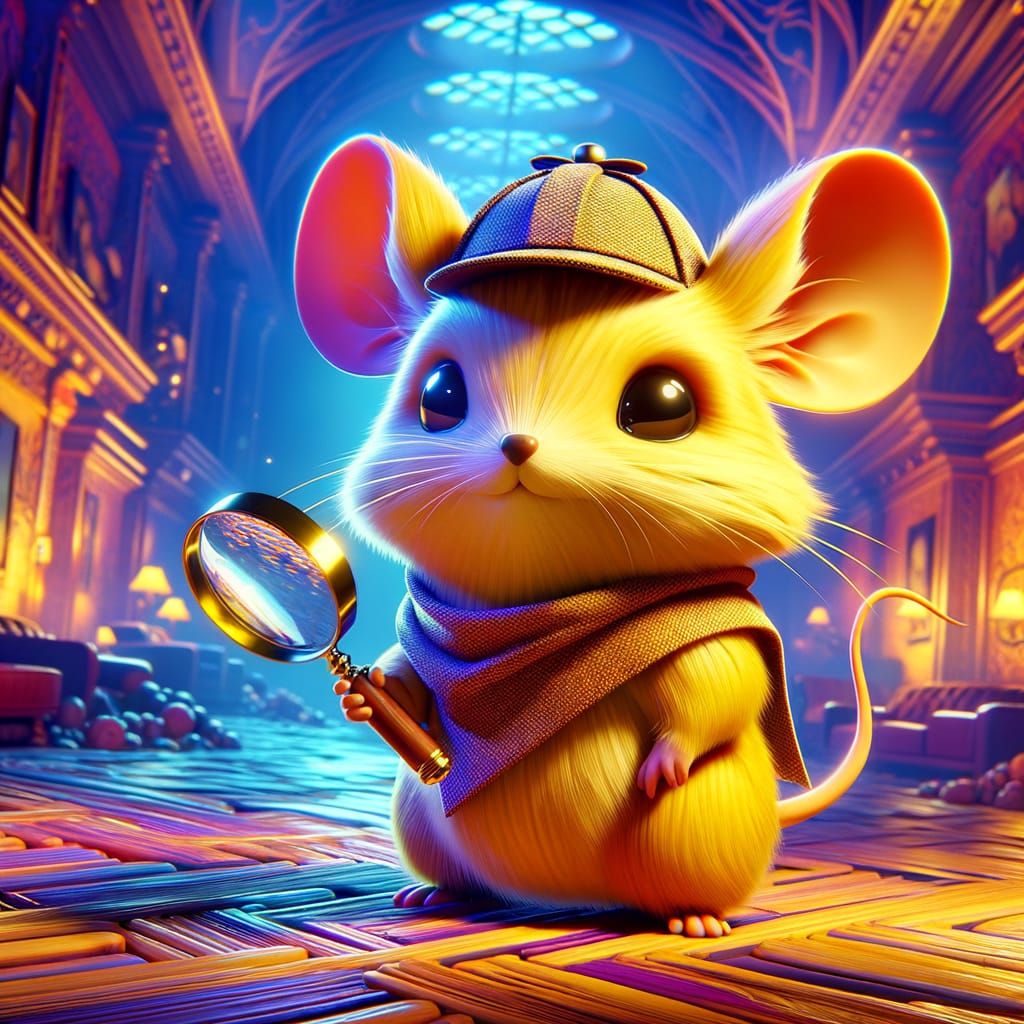 Detective Pikachu in 3D Cinematic Style