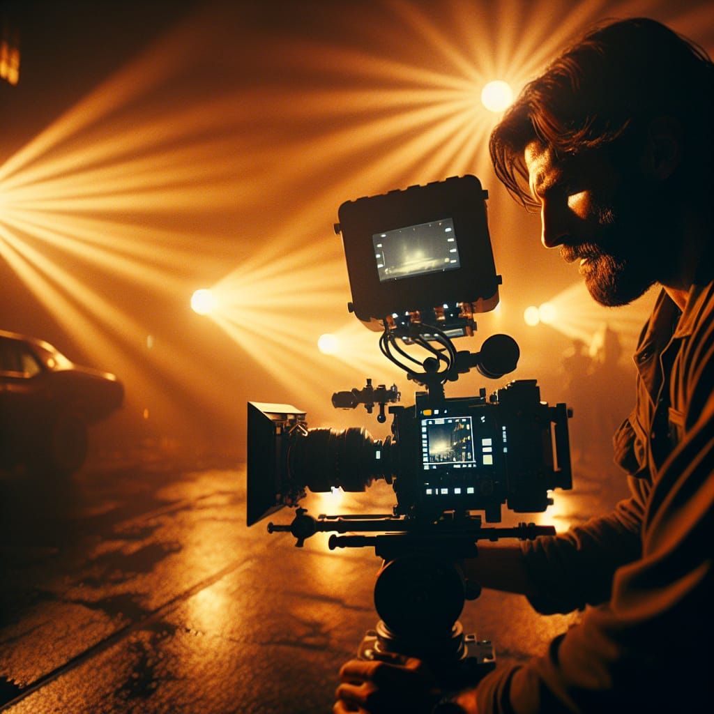 Epic Cinematic Film Still: Dramatic Lighting