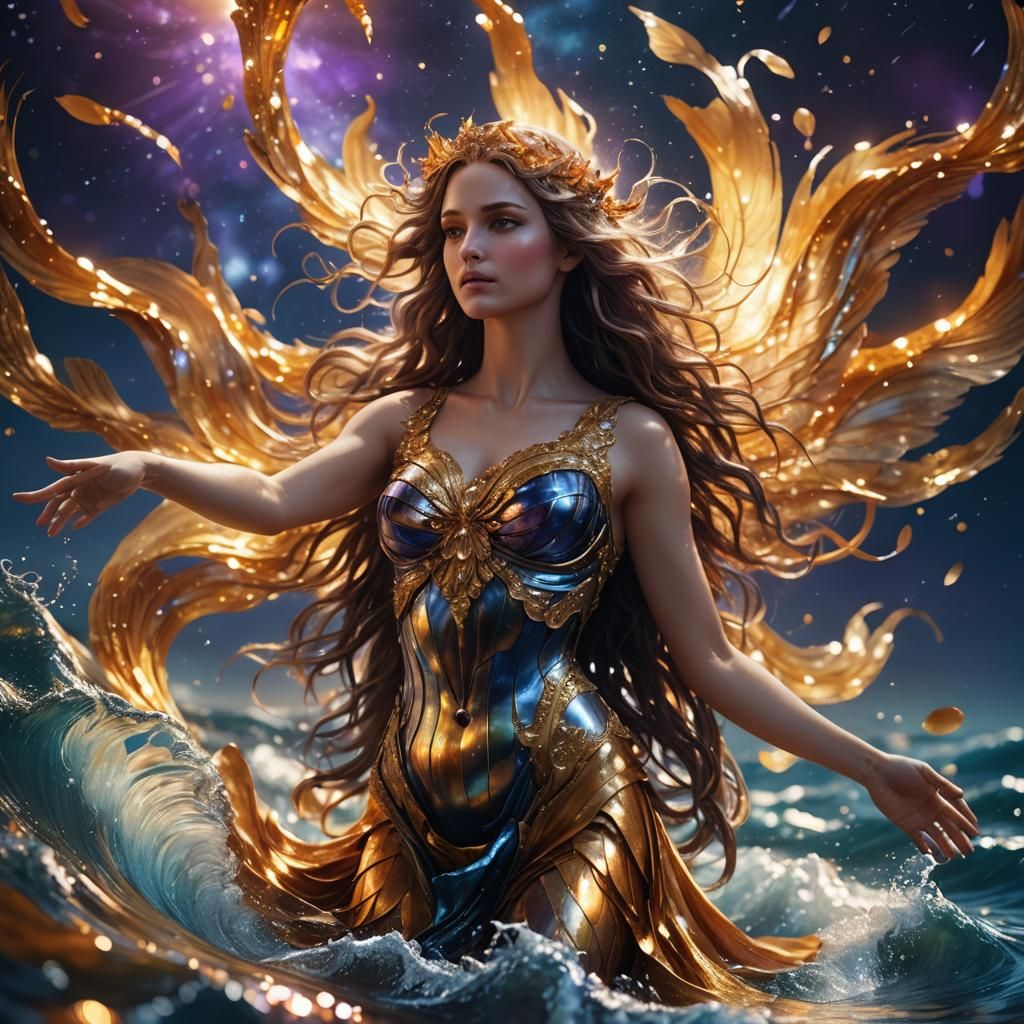 Aphrodite Rising: A Digital Matte Painting