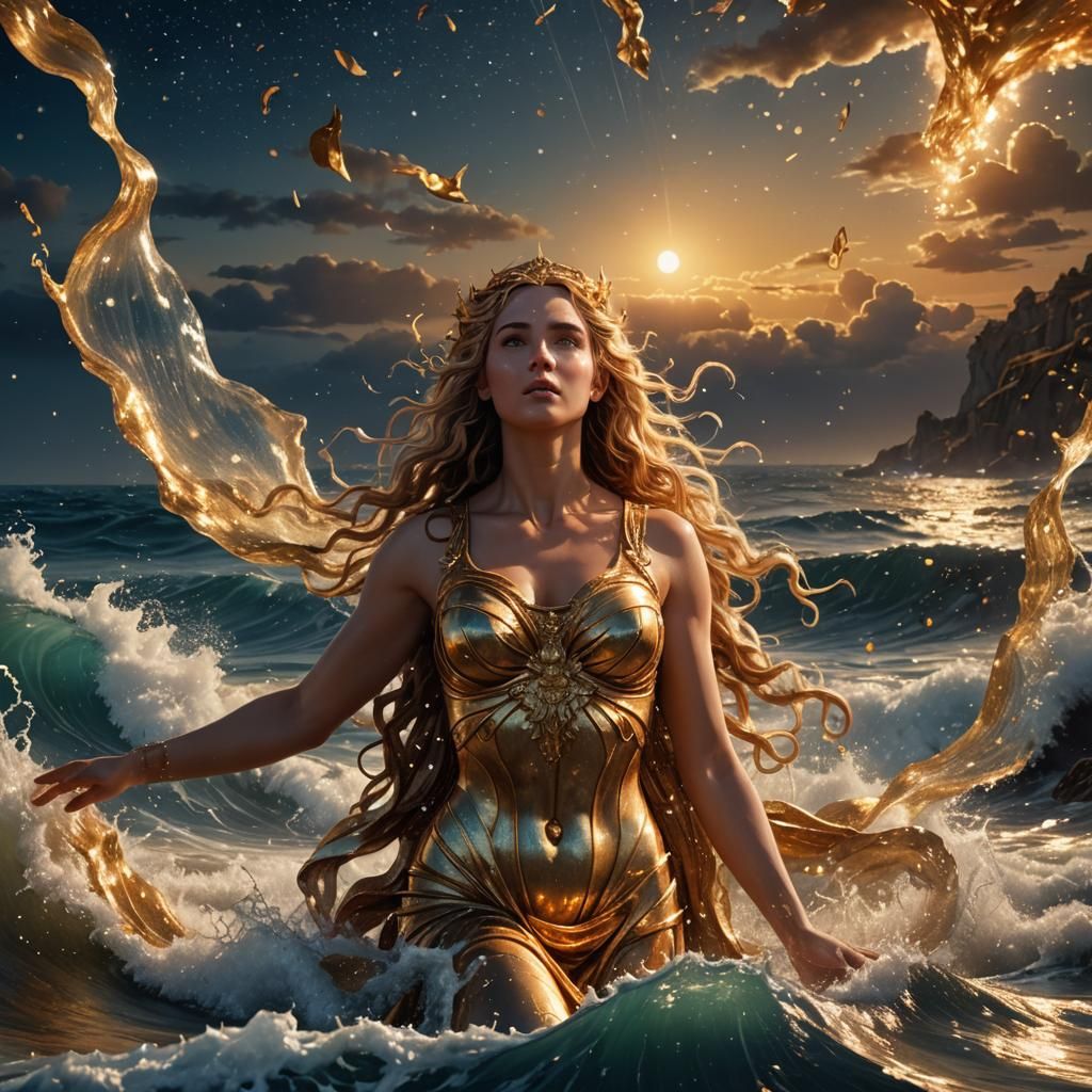 Aphrodite Rising: Mythological Realism in Digital Art