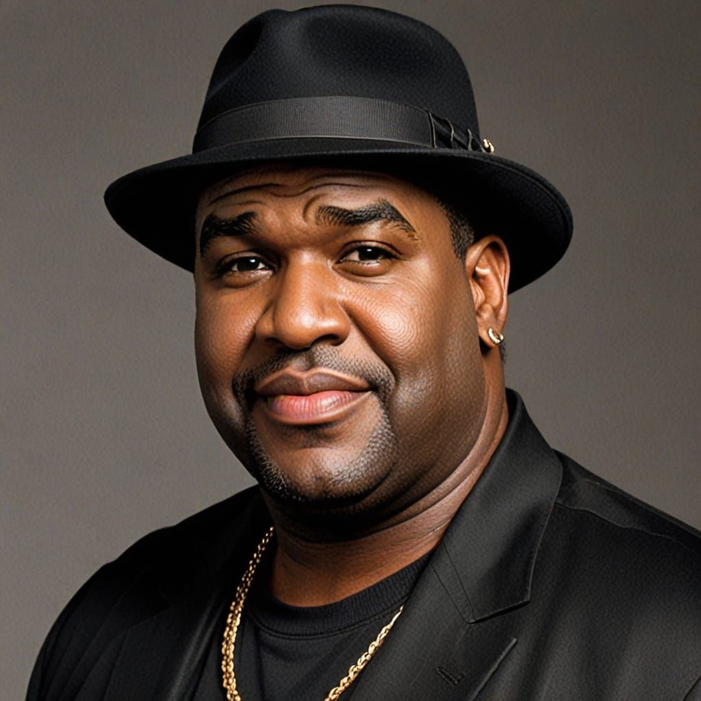 Comedian Patrice O'Neal in a Dark and Moody Portrait