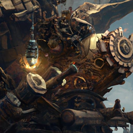 Hyperdetailed Gun in Dark Fantasy Style