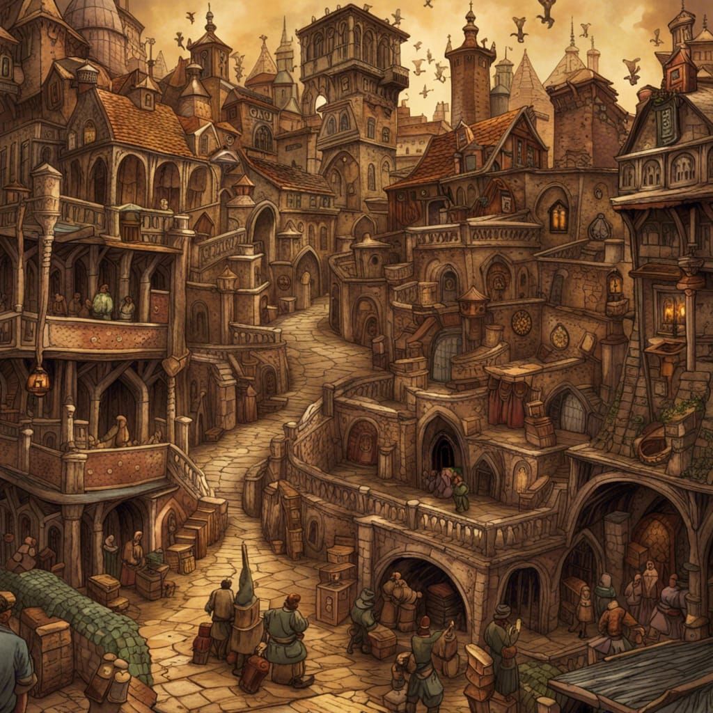 Ankh-Morpork: A Fantastical Cityscape