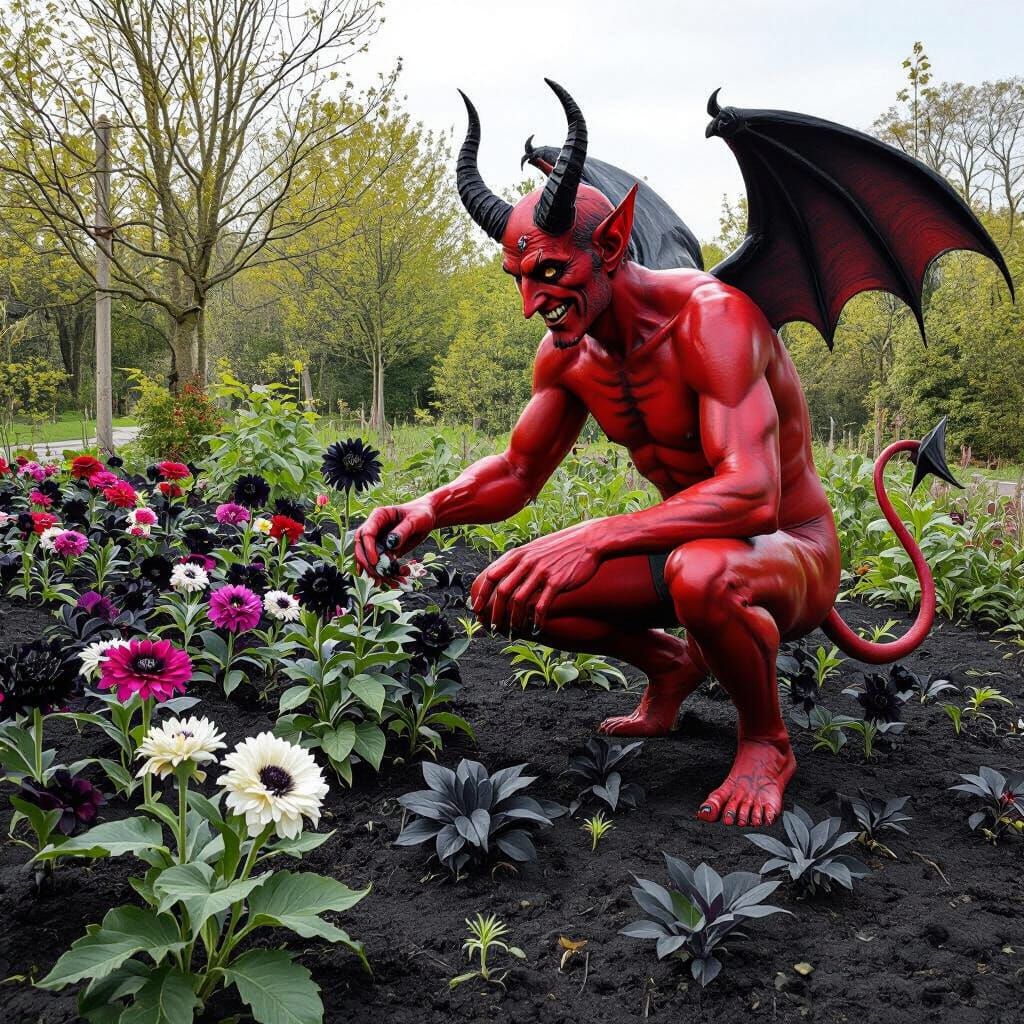 The Devil's Garden: A Dark Floral Landscape