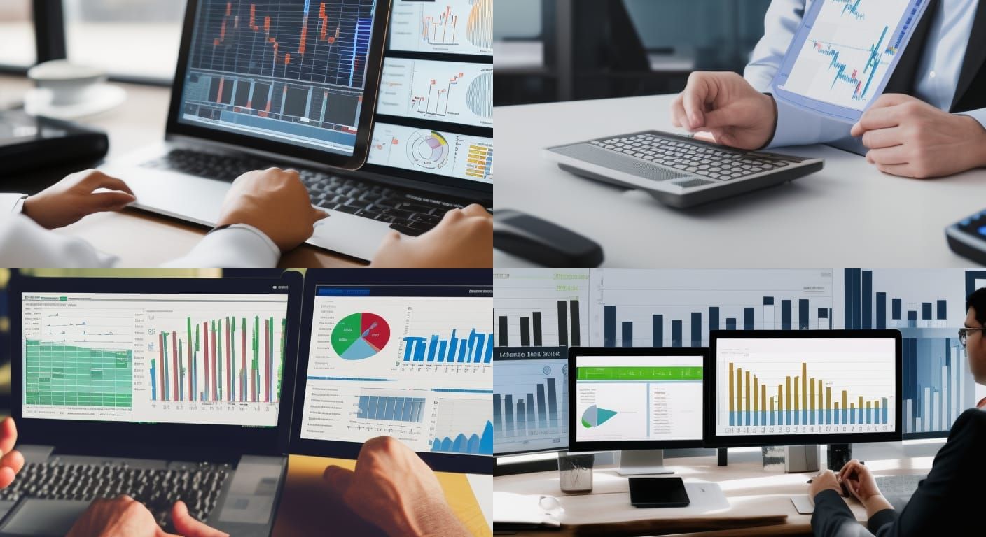 Data Analyst Working with KPI Business Dashboard