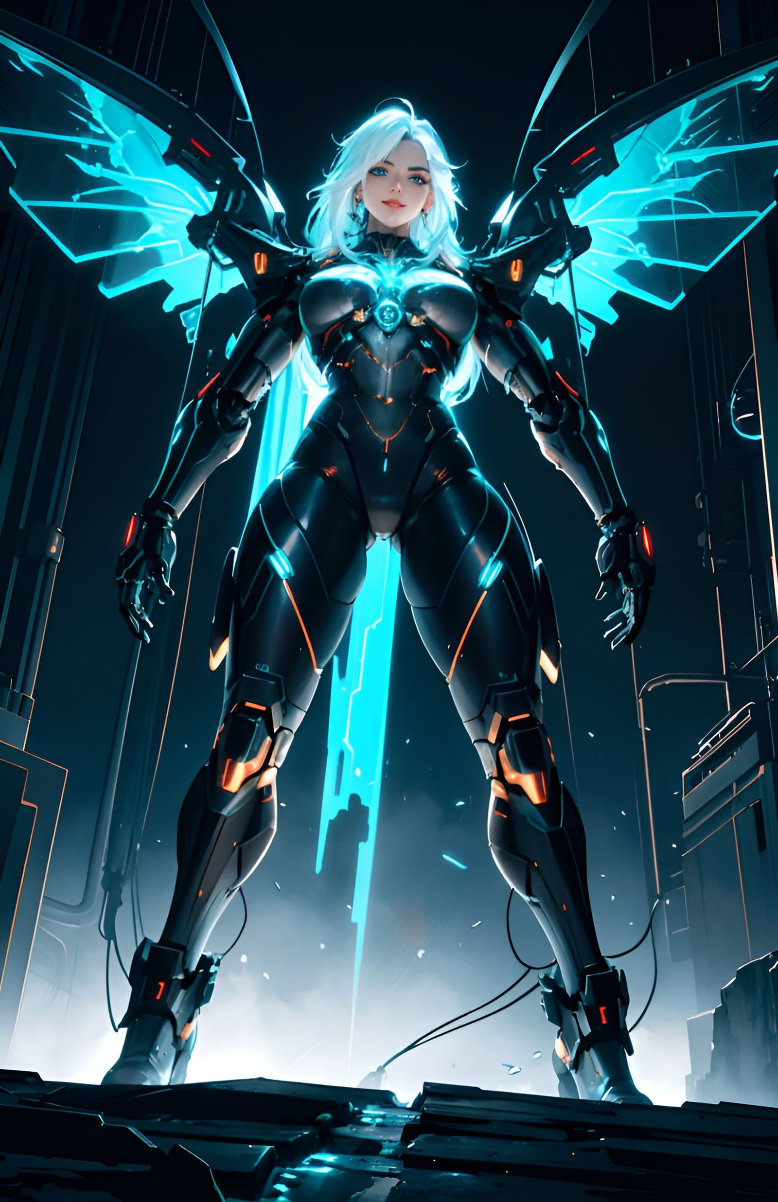 Cyberpunk Mecha Robot Design