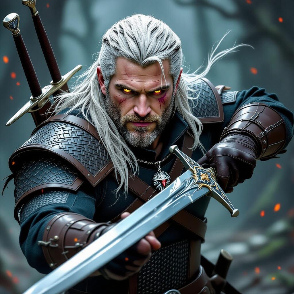 Geralt of Rivia: Dark Fantasy Witcher