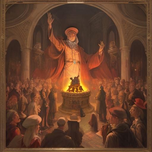 Luminous Epiphany with Masonic and Taoist Symbols