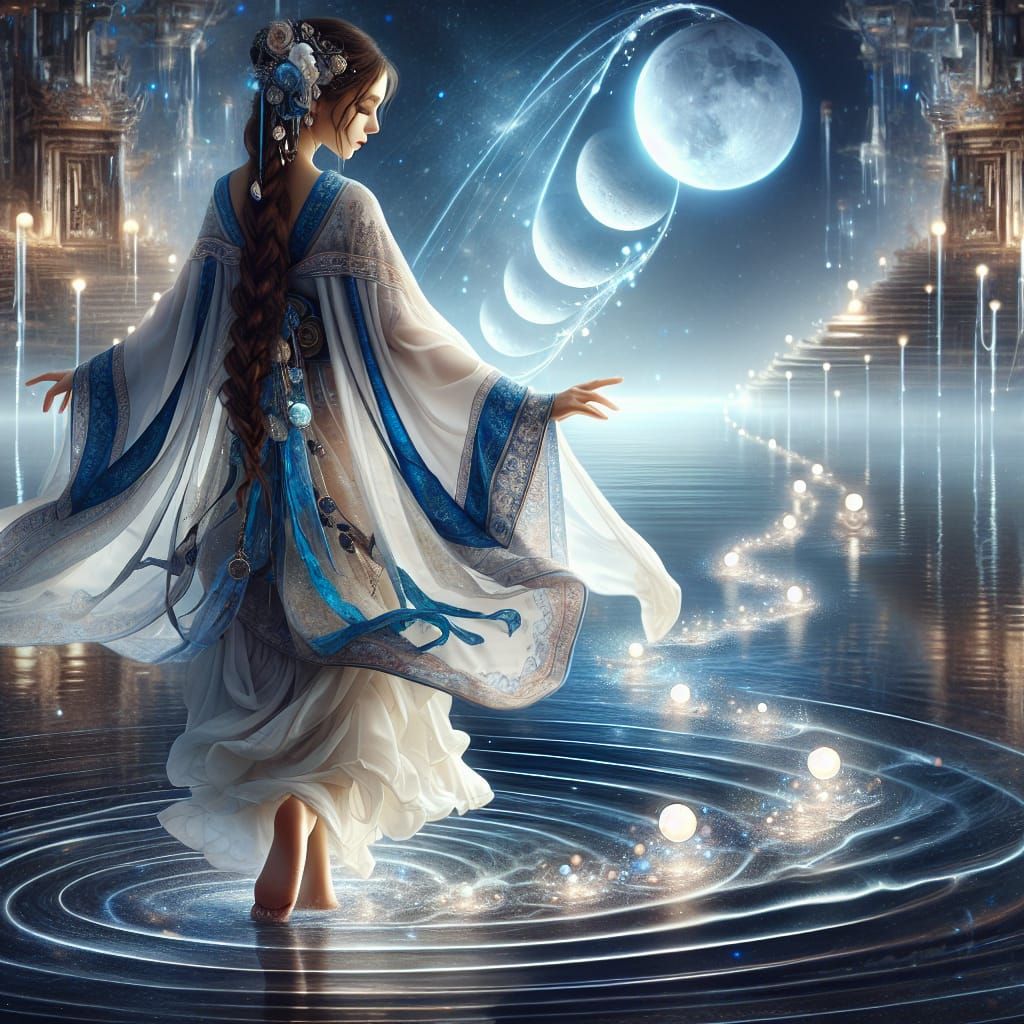 Ethereal Sending Ritual Under Moonlight