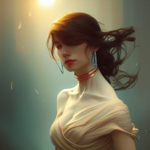 Alluring Portrait of Attraction in Striking Detail