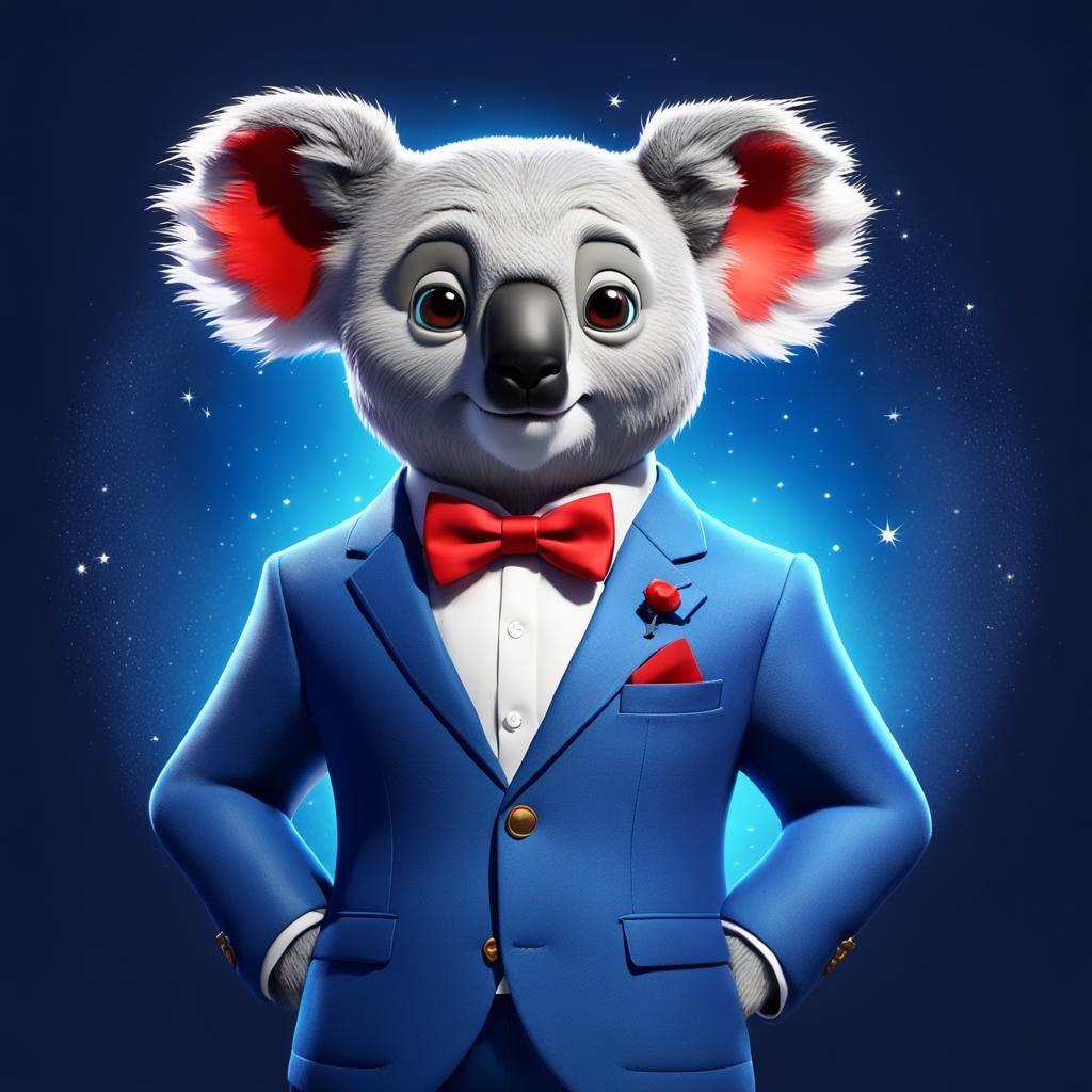 Buster Moon in 3D Digital Art