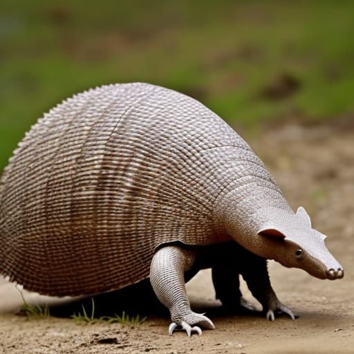 Simple AI-Generated Armadillo Image