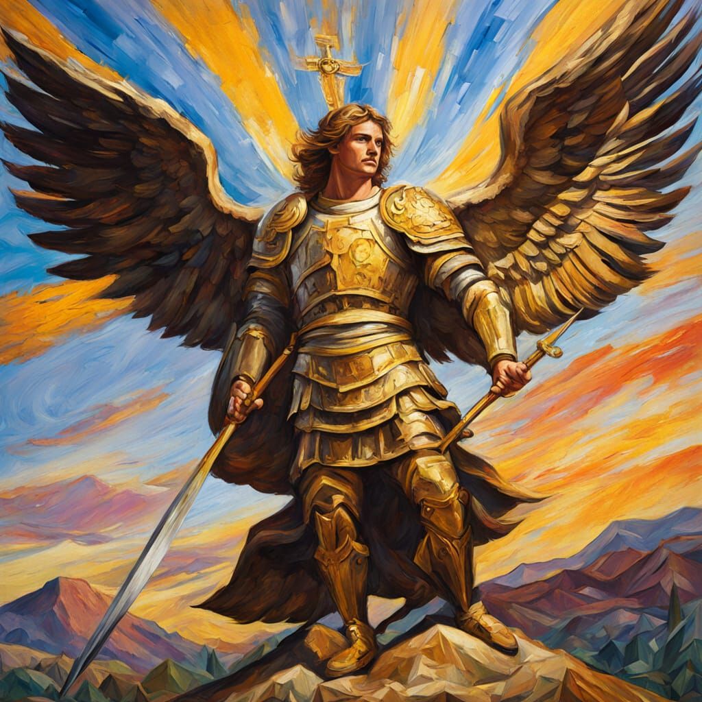 St. Michael the Archangel in Neo-Impressionist Style