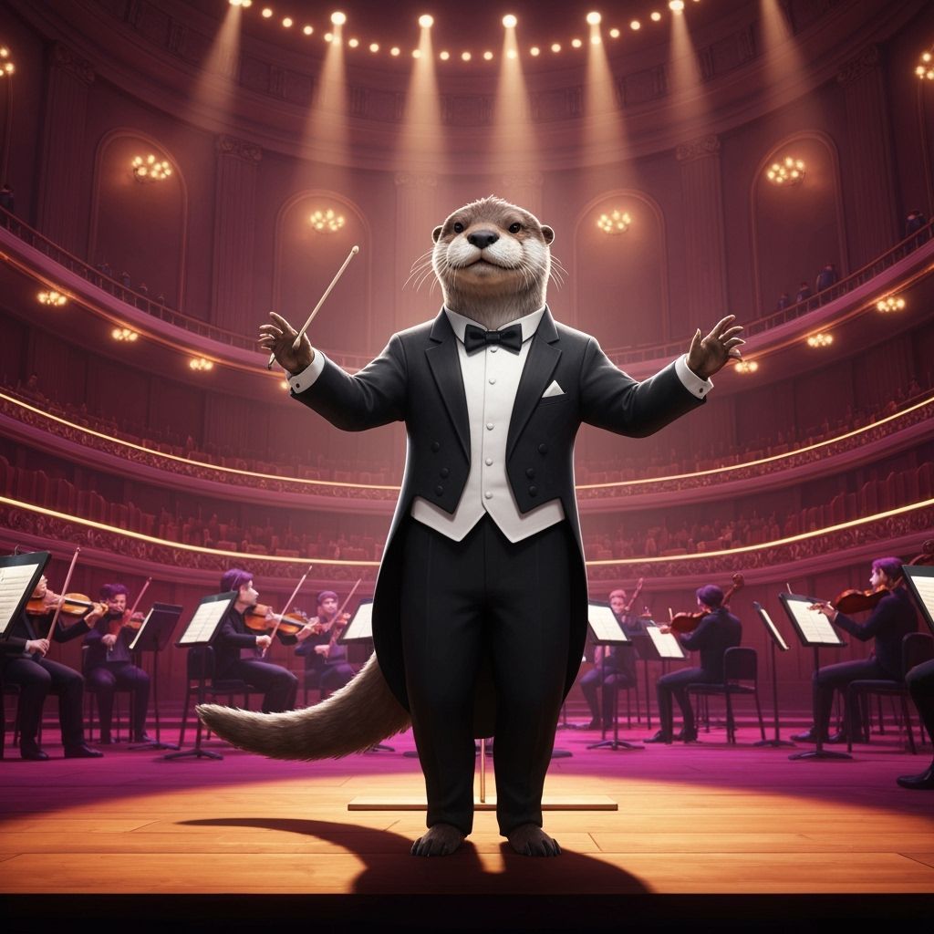 Otter Conductor Leads Animal Orchestra with Cinematic Lighti...