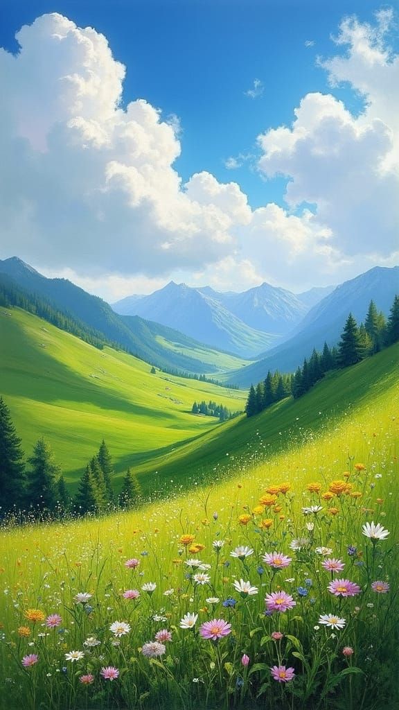 Austrian alpine meadows