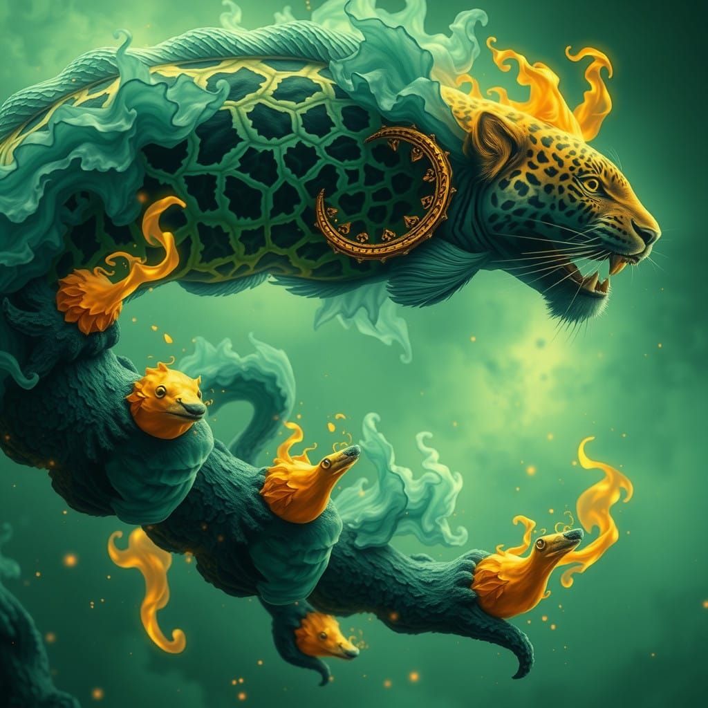 Cyberpunk Visionary Ascends Amidst Cities of Light and Time