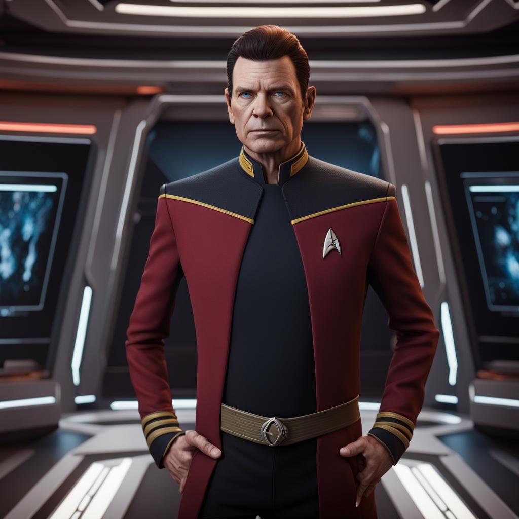 Catian Starfleet Officer Concept Art in 8k