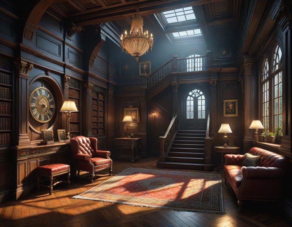 Hyperrealistic Mysterious Scene in Hyperdetailed HDR