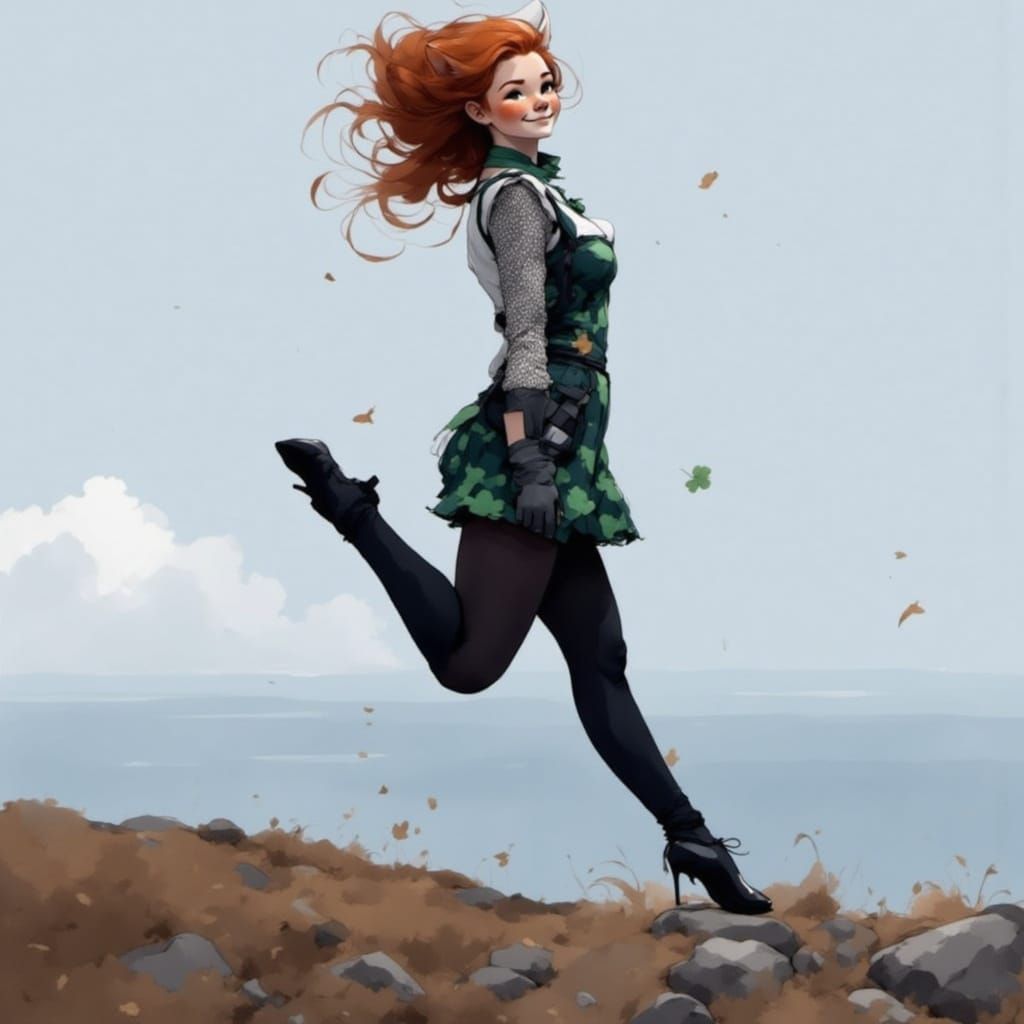 Vixen performing the Irish dance