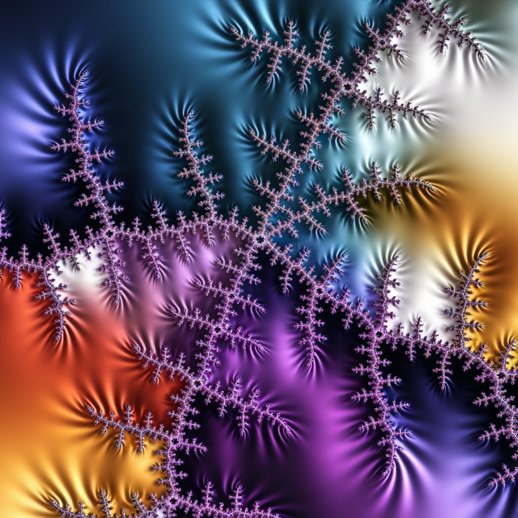 A mesmerizing fractal artwork, a deep zoom into the Mandelbr...