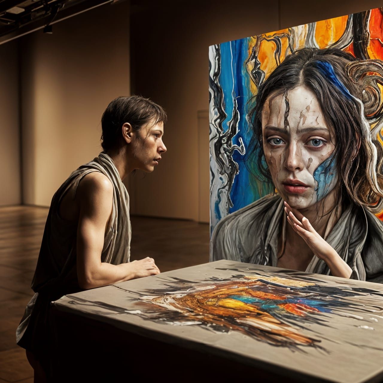 Bleakness in Technicolor: Detailed Digital Art