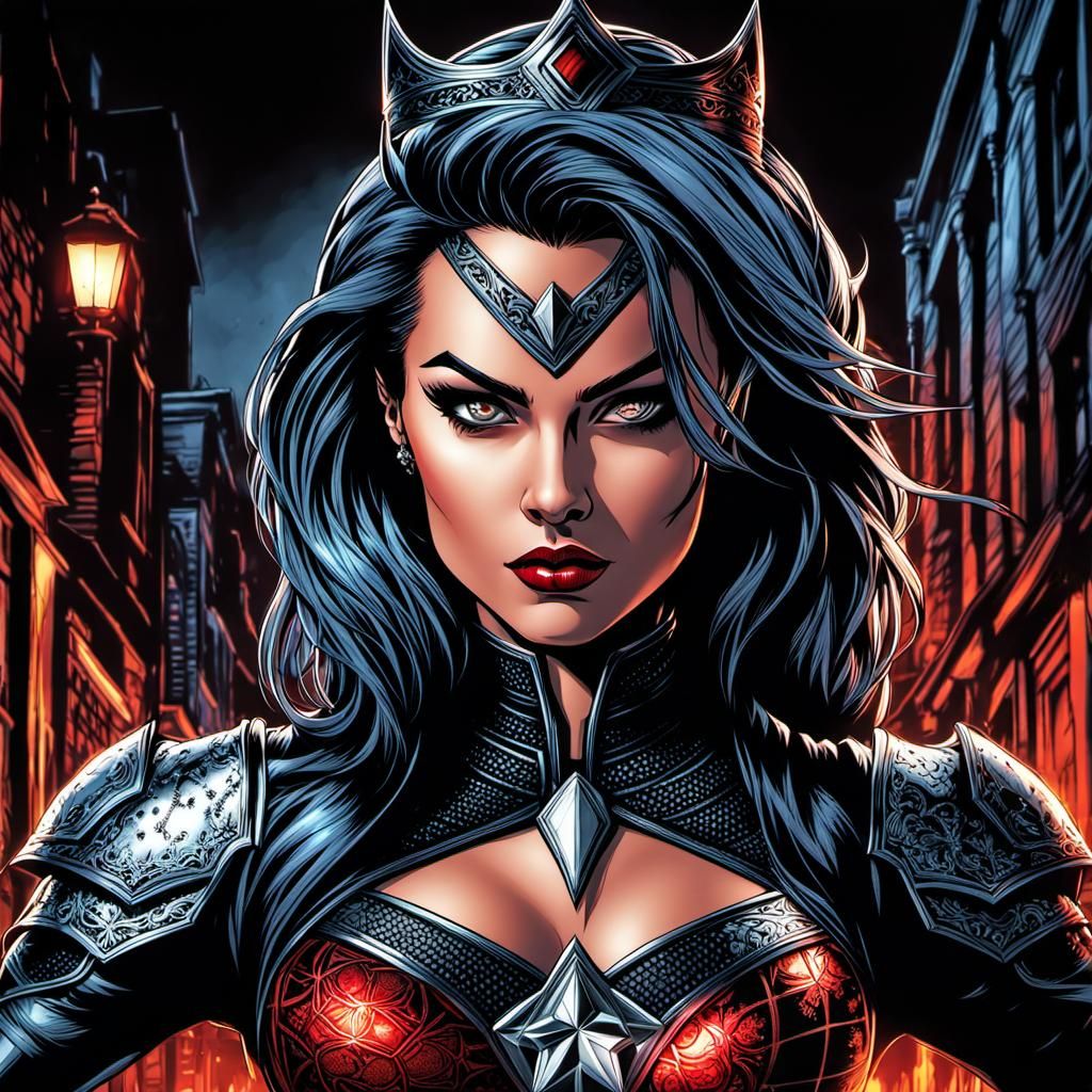 Harley Quinn/Spider-Woman Fusion: Detailed Color Ink Comic