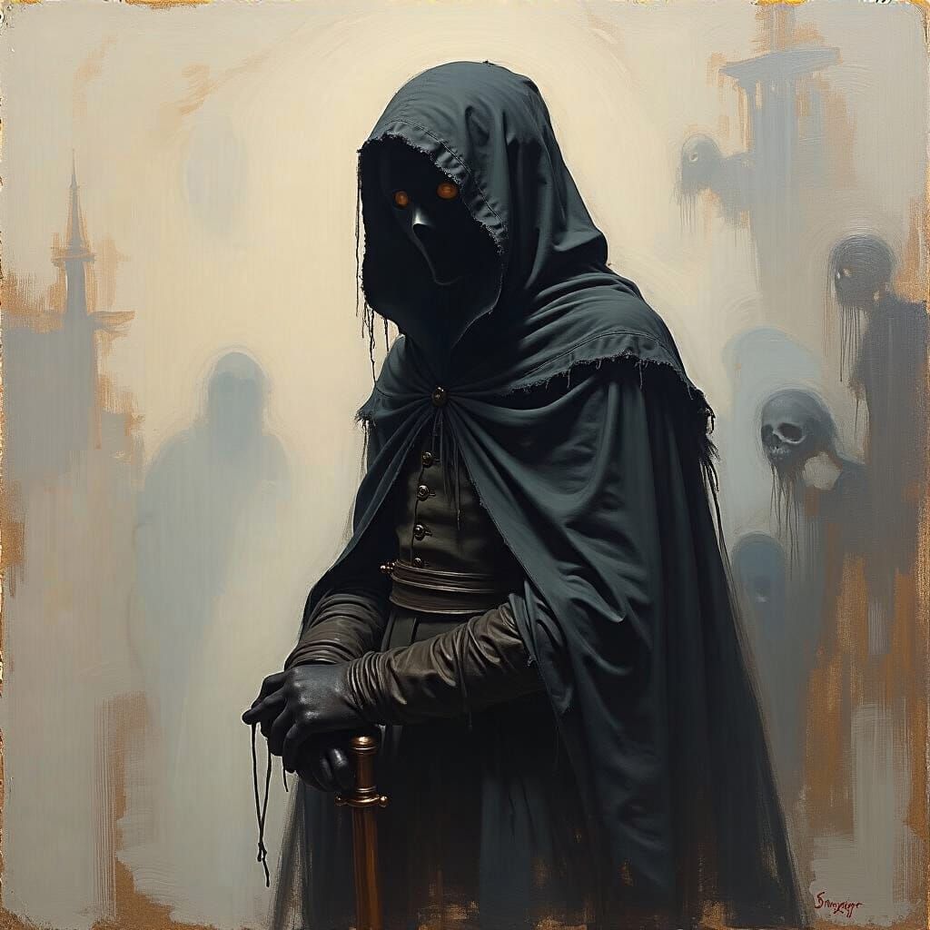 Grimdark Portrait in the Style of John Singer Sargent