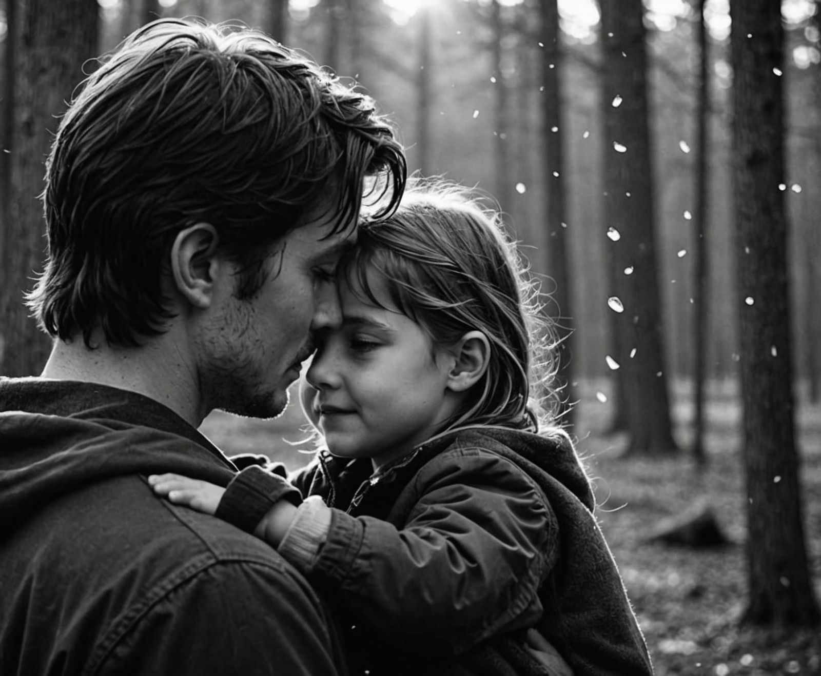 A Tender Moment of Comfort in a Stormy Heart