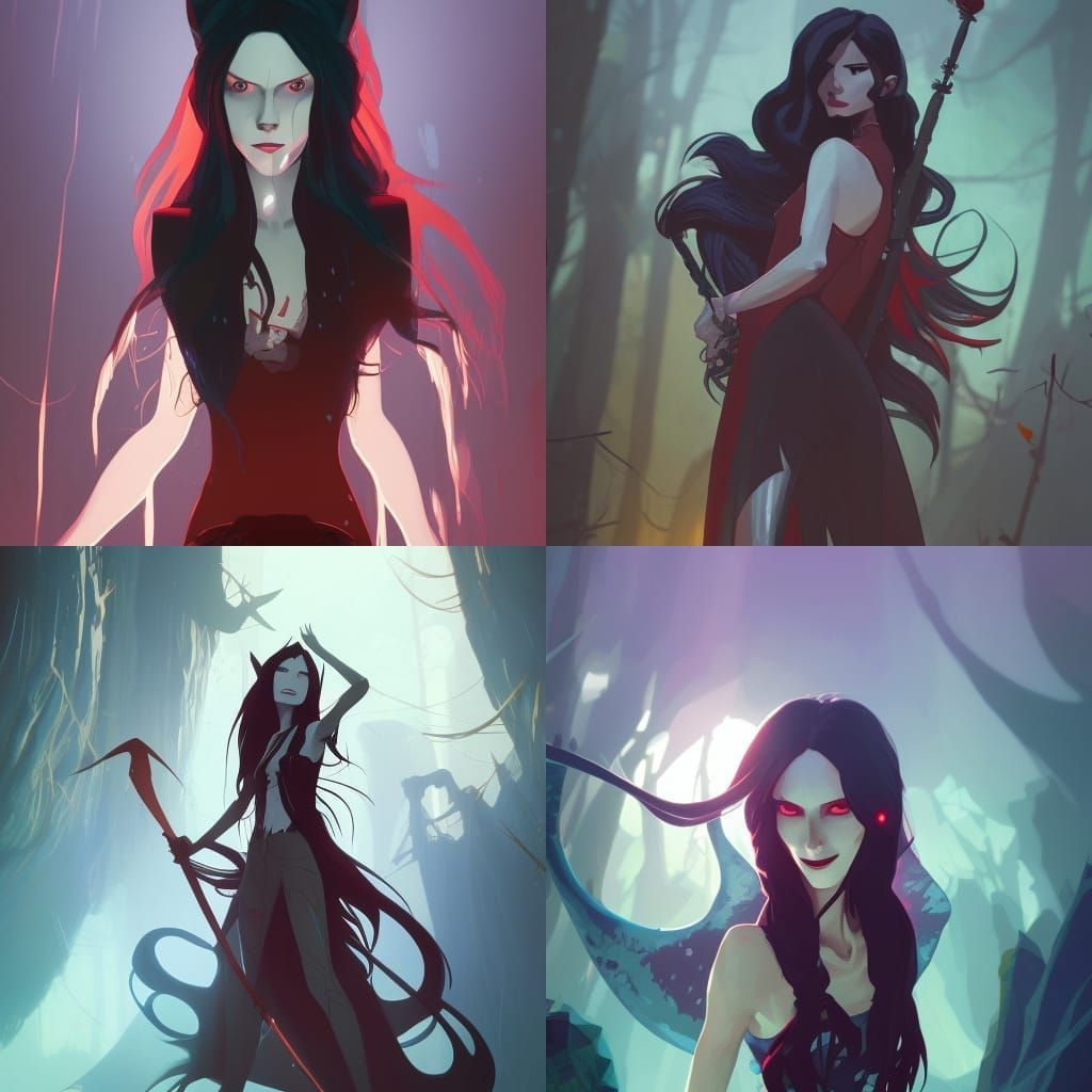 Marceline the Vampire Queen: Hyperdetailed Concept Art
