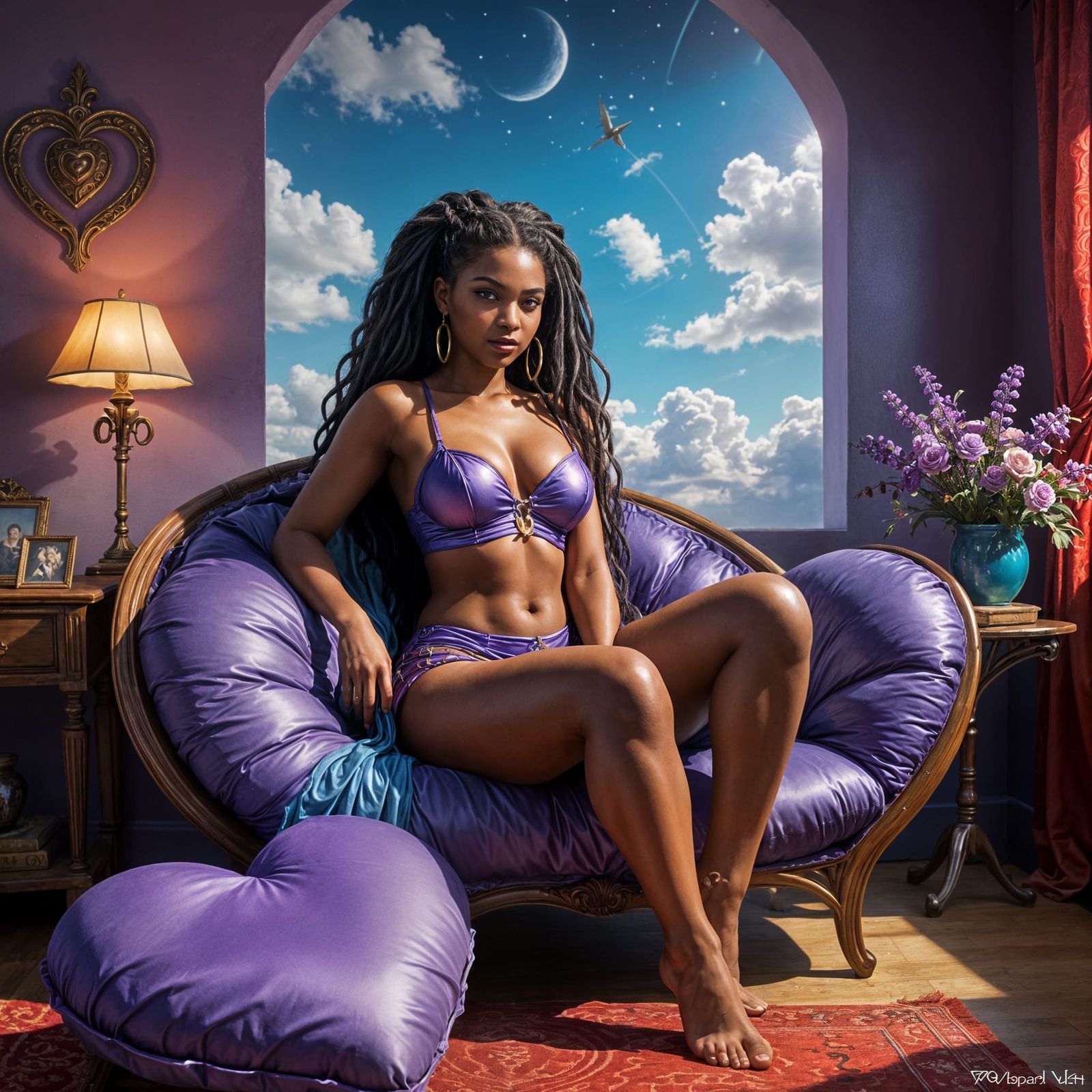 And a Semi Cartoon-ish Pin-up style